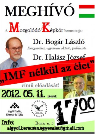 Május 11. 17 óra, Algyő, Faluház